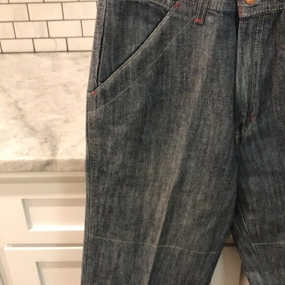 Tommy Jeans Mens 31 X 32 Blue Denim Baggy High Waist Streetwear Skater Western - Picture 2 of 13